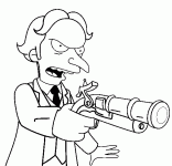 Dessin de Mr Burns jeune 