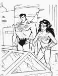 Dessin de Superman et Wonderman 