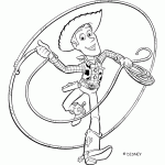 Dessin de Woody et son lasso 
