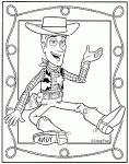 Dessin de cadre photo de Woody 