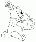 Dessin de Winnie fete un anniversaire 