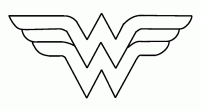 Dessin de logo de wonder woman 