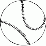 Dessin de dessin d une balle de baseball 