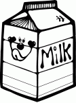 Dessin de boite de lait 