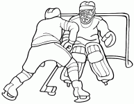 Dessin de hockey sur glace 