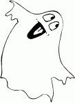 Dessin de dessin de fantome d Halloween 