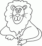 Dessin de dessin a colorier d un lion 