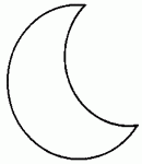 Dessin de dessin d un croissant de lune 