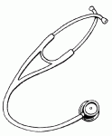Dessin de stethoscope 
