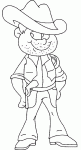 Dessin de cowboy 