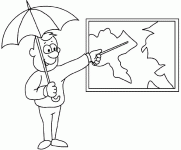 Dessin de presentateur meteo 