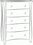 Dessin de commode 