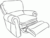 Dessin de fauteuil relaxant 