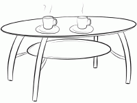Dessin de table basse 
