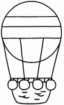 Dessin de dessin de montgolfiere 