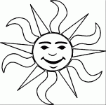 Dessin de dessin du soleil 