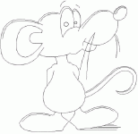 Dessin de dessin de souris 