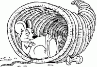 Dessin de souris dans un tuyau 