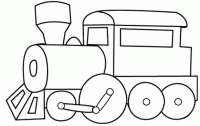 Dessin de ancienne locomotive 
