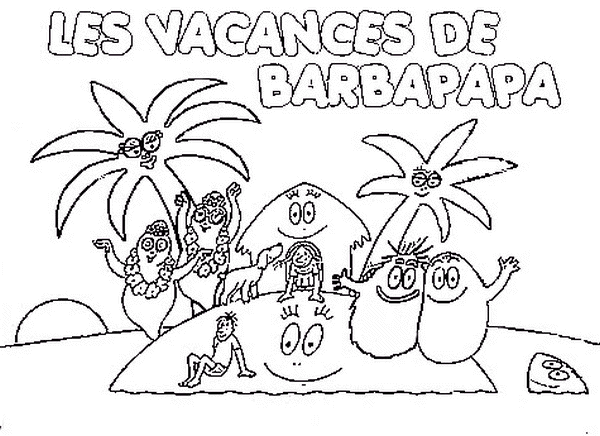 Barbapapa Coloriage Gratuit Imprimer