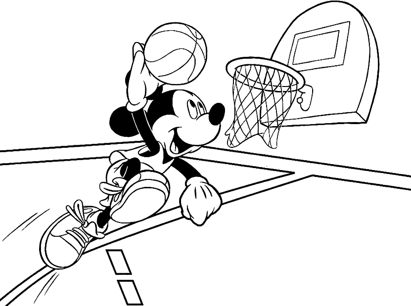 Coloriage De Basket Ball