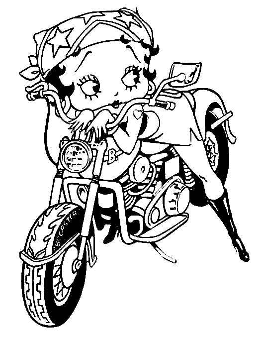Coloriage Betty Boop Gratuit