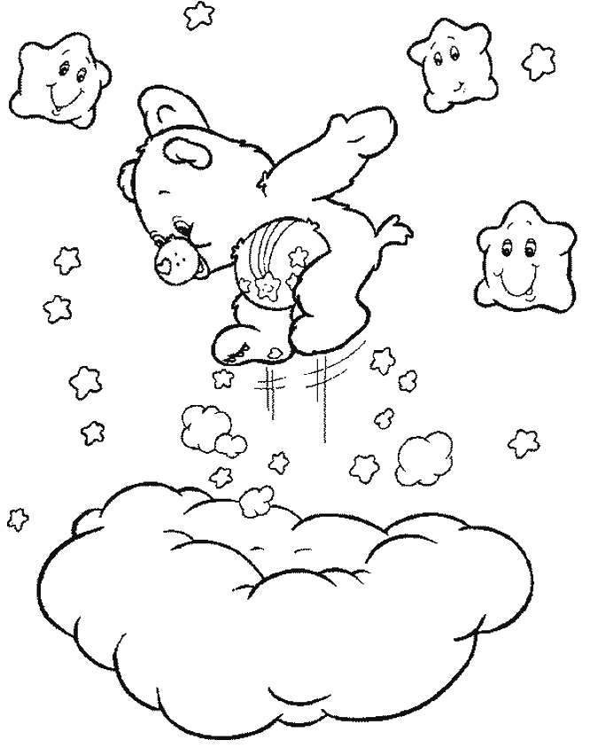 halloween care bears coloring pages - photo #8