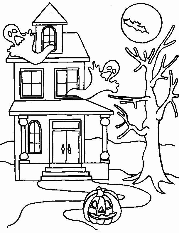 maison hantee dessin