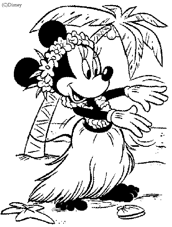 Coloriage Princesse Minnie