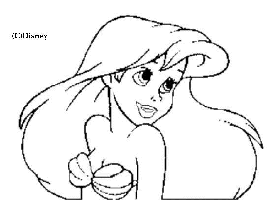 Coloriages de La petite Sirene coloriage Sirene 1