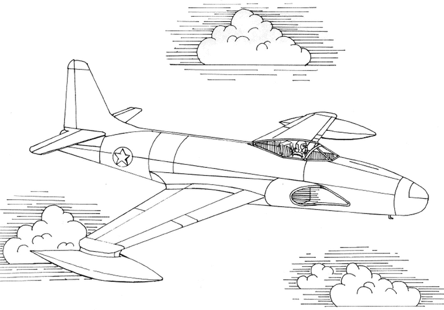 coloriage Avions 1