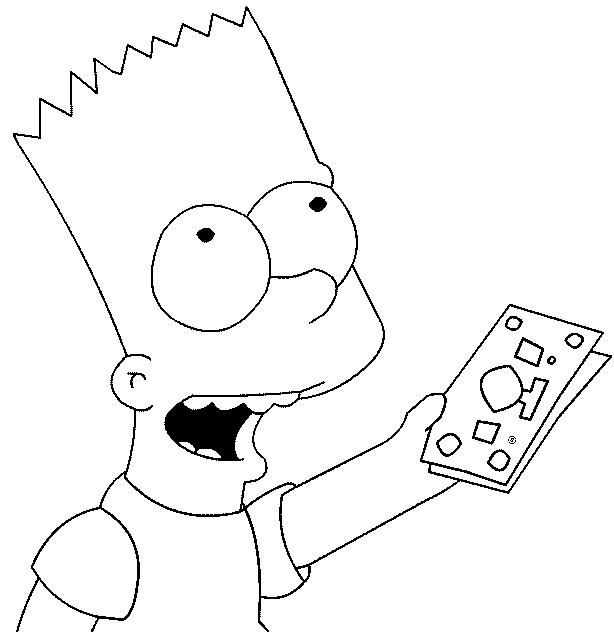 coloriage BartSimpson 1