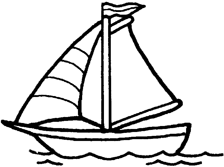 dessin simple bateau