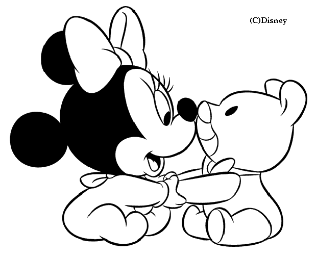 coloriage BebeDisney 0