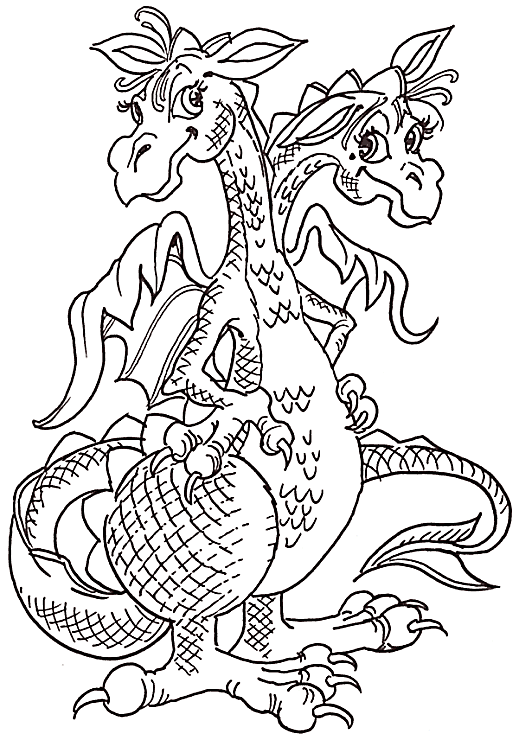 dragon coloriage