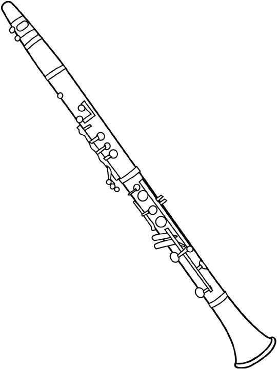 oboe coloring pages - photo #14