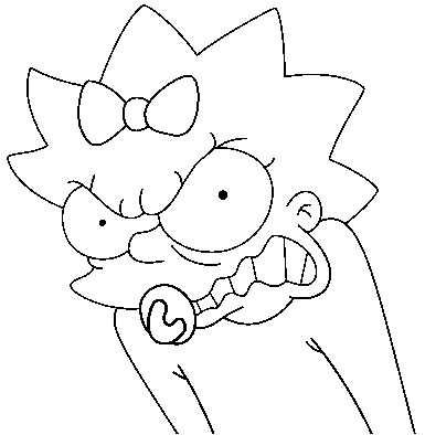 dessin de simpson a imprimer