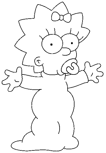 dessin de homer simpson a imprimer