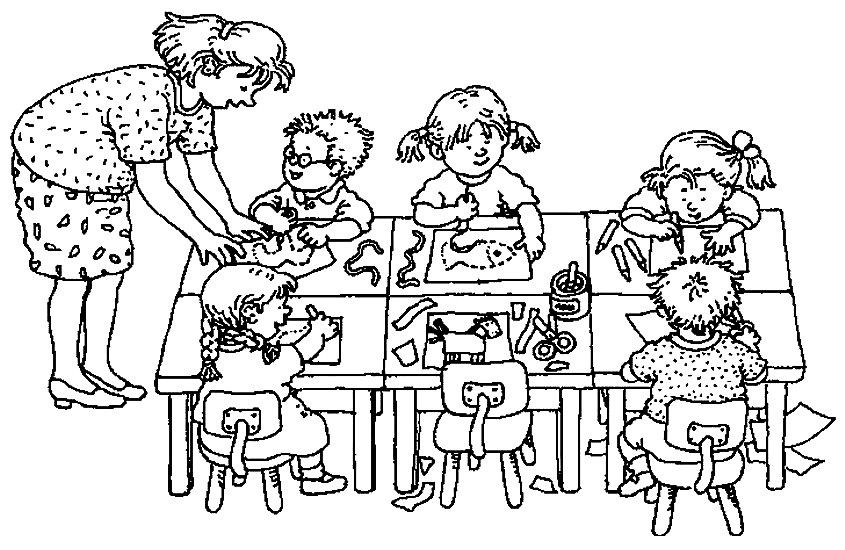 PHOTO Classe de Maternelle 1950 École Enfant Écolier Jeu Atelier Dessin  Peinture