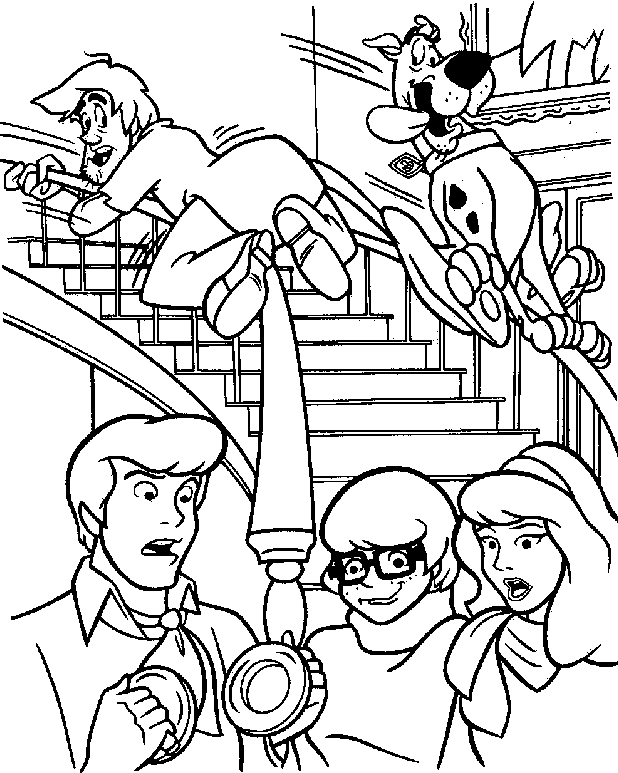 Colorier les dessins de Scoubidou coloriage Scoubidoo 2