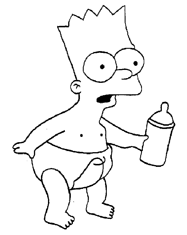 coloriage Simpsons 1