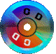 Image gif de CD avec des couleurs