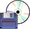 Image gif de disquette et CD