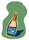 Image gif de bouteille de champagne