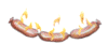 Image gif de saucisses grillees