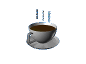 Image gif de tasse de cafe 3D