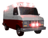 Image gif de ambulance avec tous feux allumes