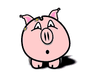 Image gif de cochon rose qui pleur