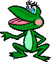 Image gif de grenouille verte