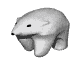 Image gif de ours polaire en 3D